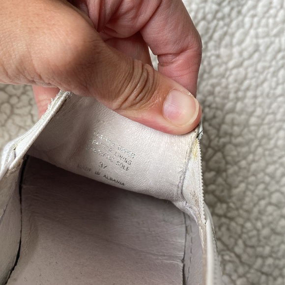 Gabriella Womens’ Gold Toe Leather Slip-on Sneakers - Picture 13 of 14